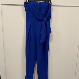 Electric Blue Sleeveless Jumpsuit